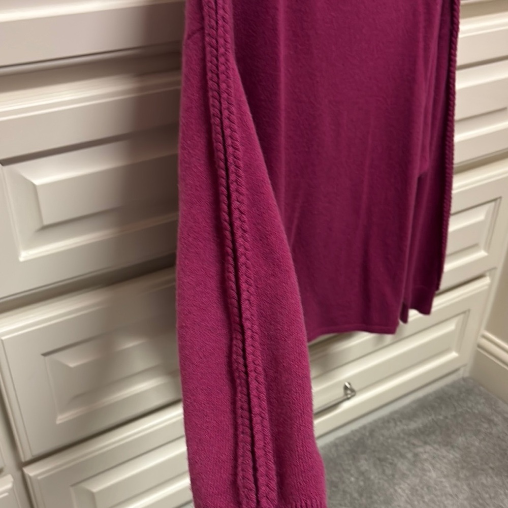 Garnet Hill Rich Berry Knit Top - Picture 5 of 6